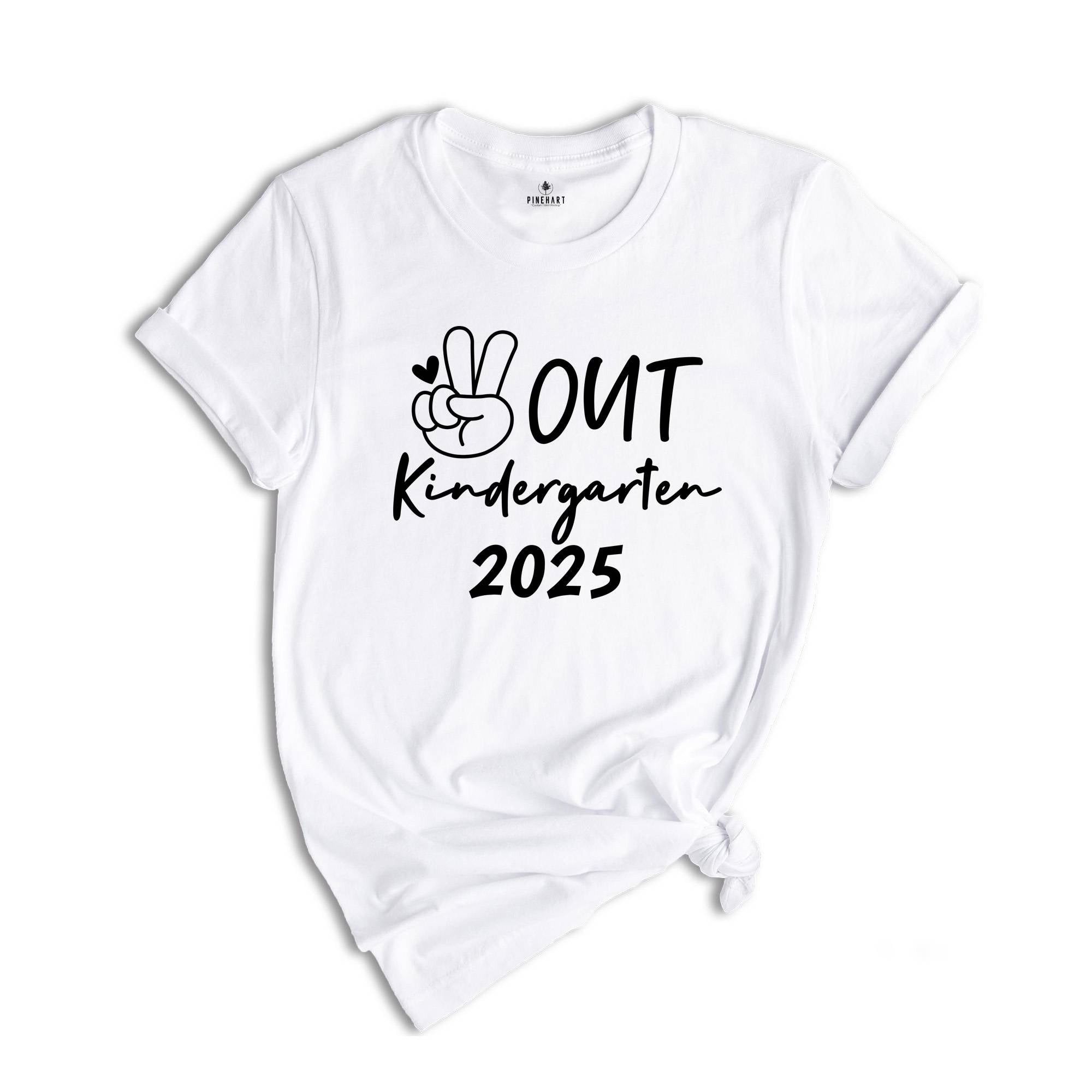 Peace Out Kindergarten 2025 Shirt, End Of The School Shirt, Last Day Of School Shirt, Kids Graduation Shirt, Tie Dye Shirt, Preschool Shirt