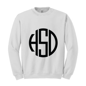 Monogram Sweatshirt, Monogram Hoodie, Custom Initials Sweatshirt, Custom Initials Hoodie, Custom Monogram Hoodie, Personalized Monogram