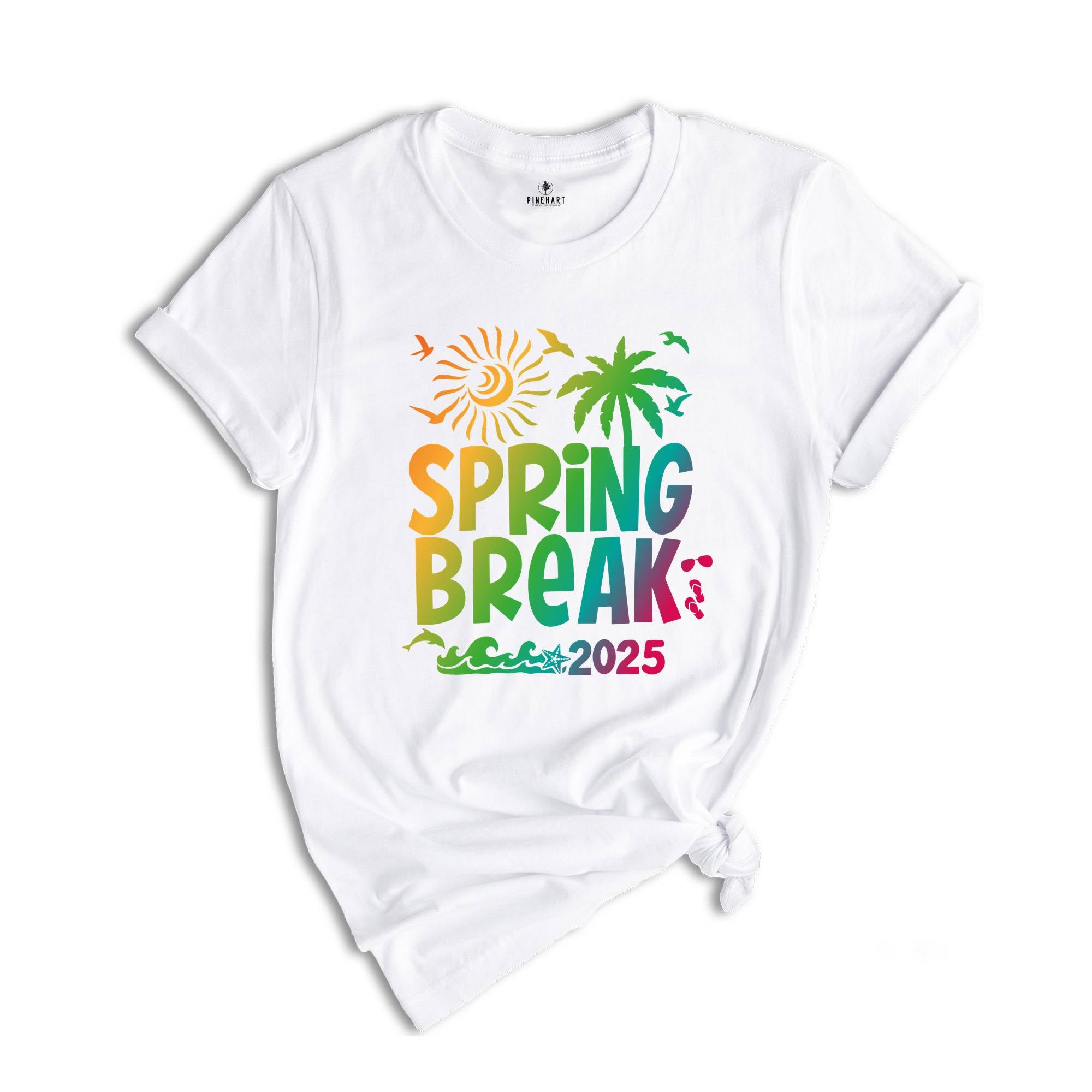 Spring Break 2025 Shirt, Beach Vibes 2025 Shirt, Beach Shirts, Family Matching Shirt, Vacation Shirt, Gift for Friends, Summer Shirt