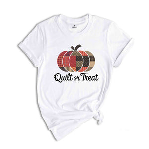 Quilt or Treat Shirt, Quilters Halloween Shirt, Quilting Lovers Shirt, Gift for Quilting Mom, Funny Halloween Shirt, Halloween Quilter Tee