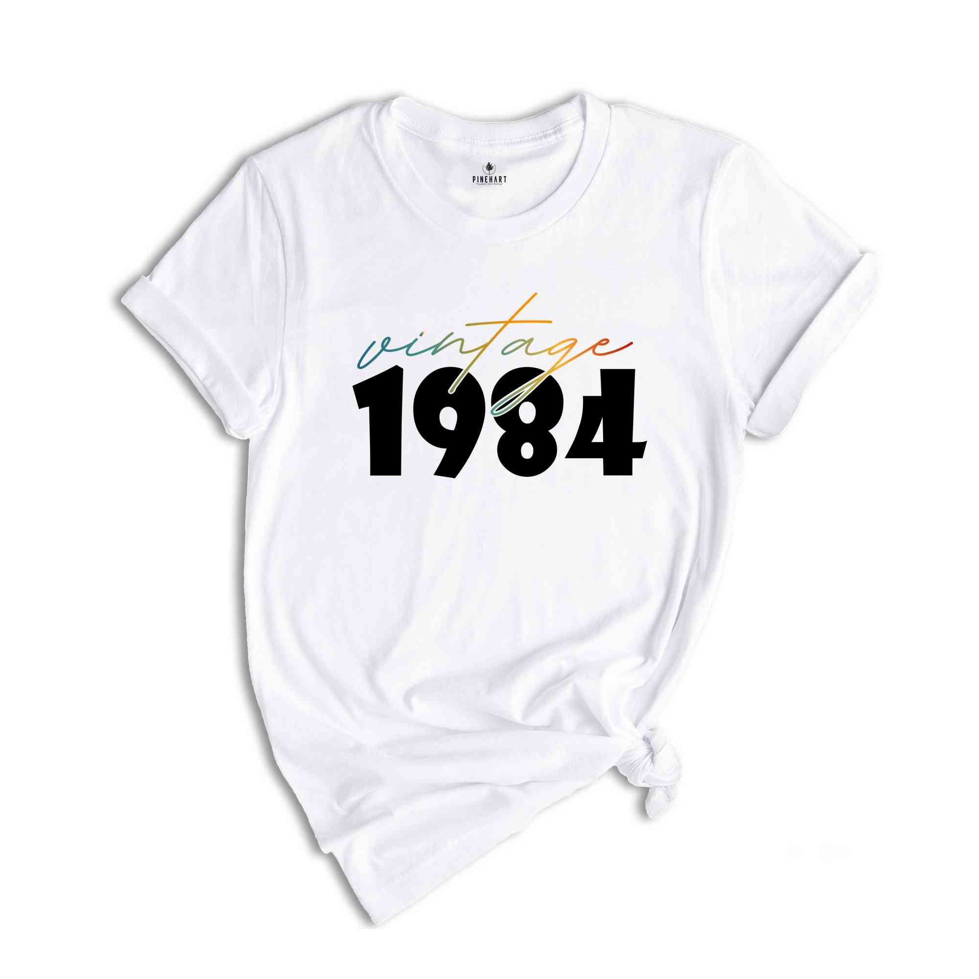 Vintage 1984 Shirt, 40th Birthday ShirtFor Women, Aesthetic Auntie Shirt, Mother's Day Shirt, Gift For Grandma