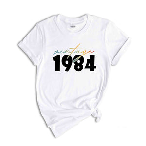 Vintage 1984 Shirt, 40th Birthday ShirtFor Women, Aesthetic Auntie Shirt, Mother's Day Shirt, Gift For Grandma