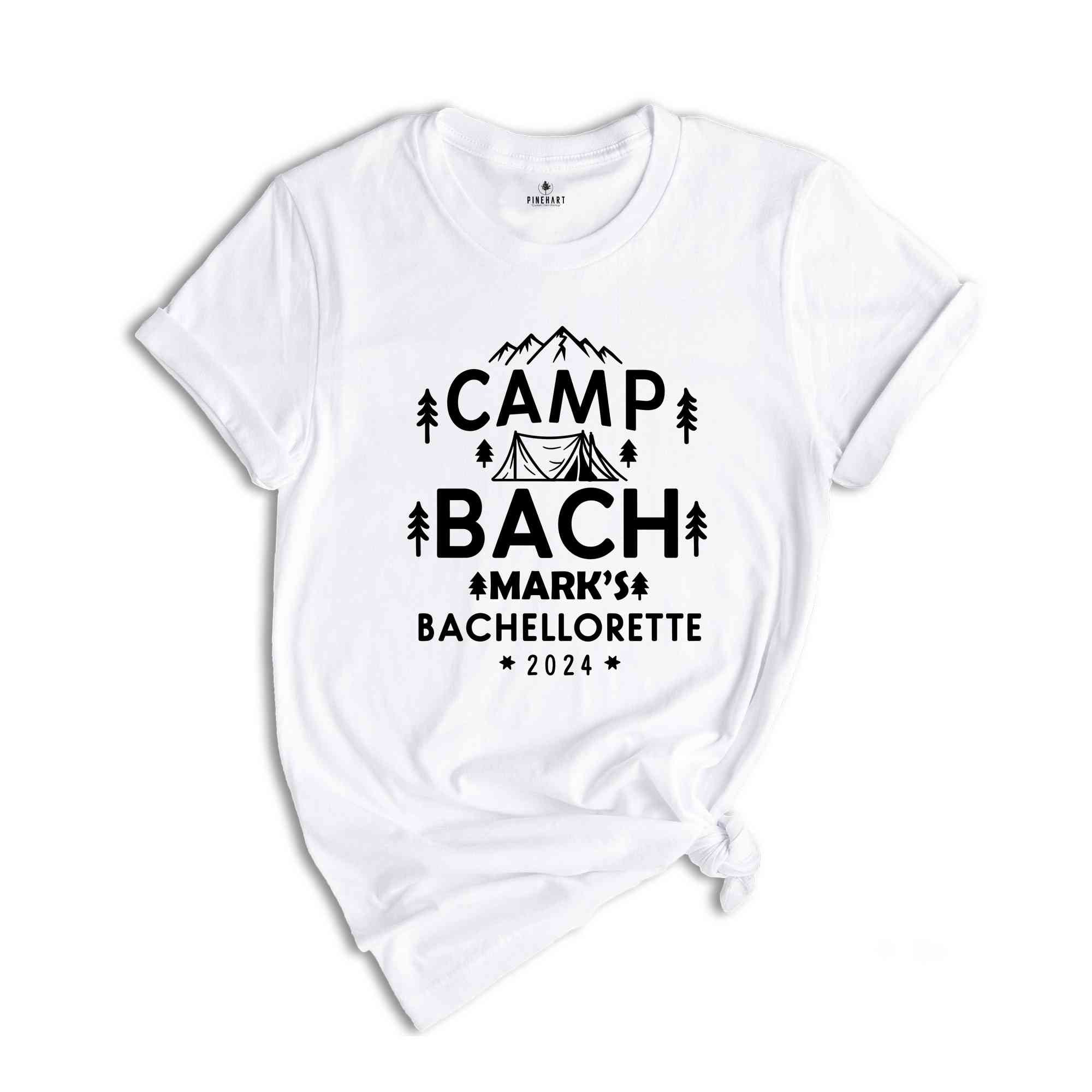 Custom Camping Bachelor Party Shirt, 2024 Bachelor Shirt, Bachelorette Camping Shirt, Girls Trip Shirt, Adventure Shirt