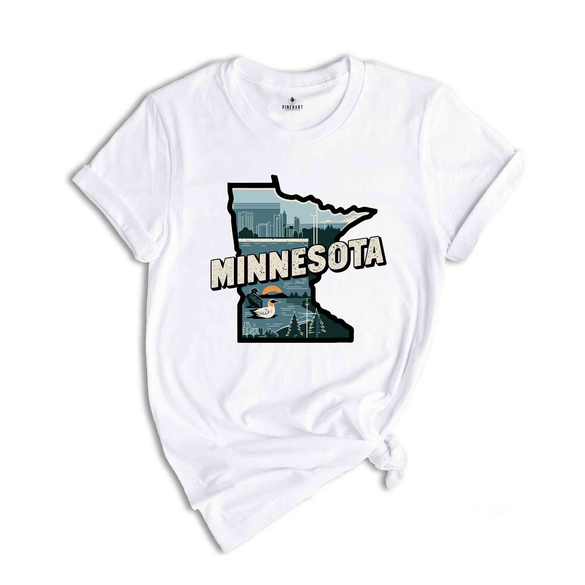 Retro State Of Minnesota Shirt, State Of Minnesota Shirt, State Shirt, Minnesota Shirt, Minnesota Lover Shirt, Family Trip Shirt, Travel Shi