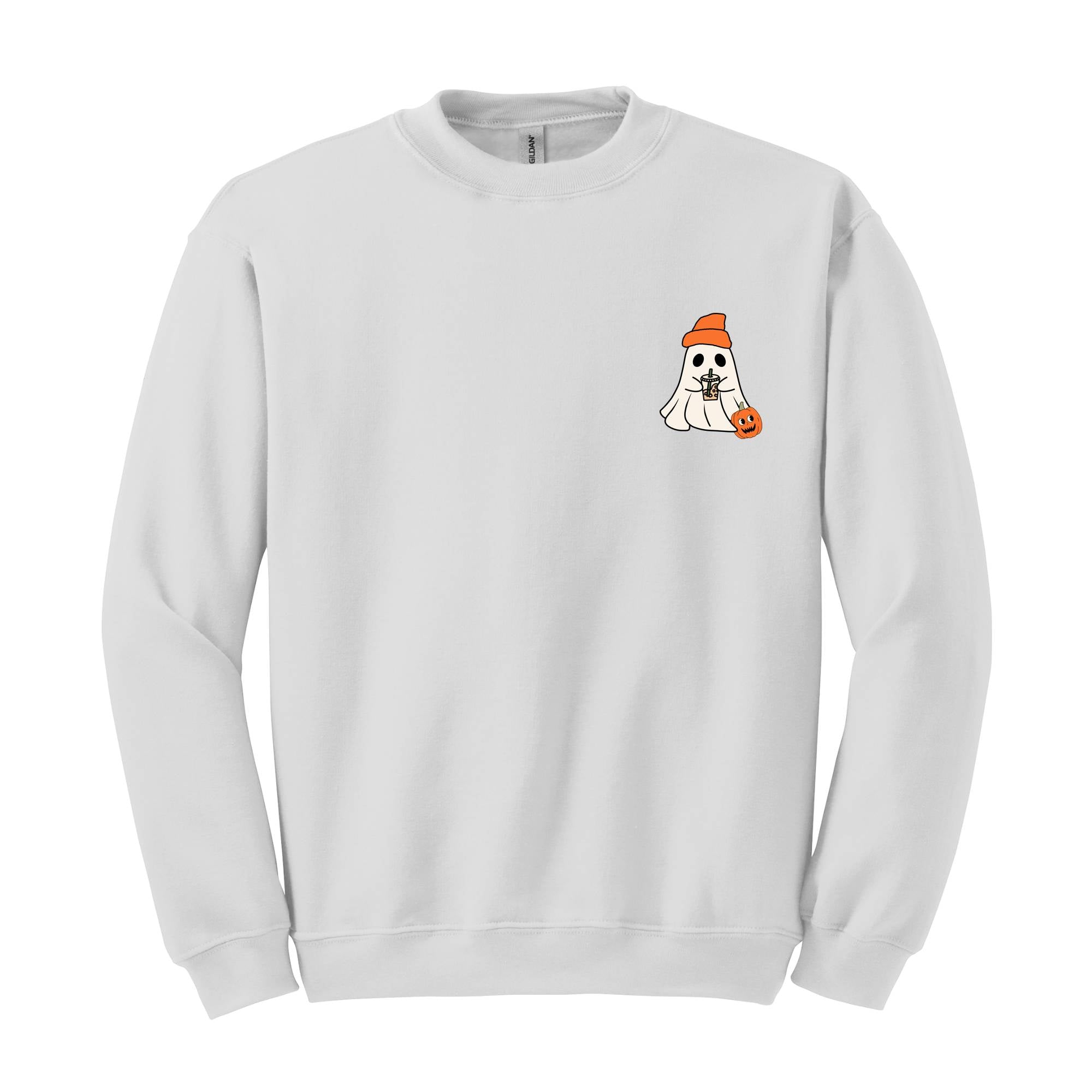 Little Ghost Ice Coffee Shirt, Ghost Sweatshirt, Halloween Tee, Cute Ghost Shirt, Little Ghost Ice Coffee Sweatshirt