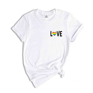 Love Shirt, Pride Month Shirt, LGBTQ+ Shirt, Equality Shirt, Rainbow Flag, Lgbt Pride Shirt, Queer Shirts