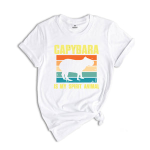 Capybara Is My Spirit Animal Shirt,Animal Lover Tee,Capybara Lover T-Shirt,Cute Animal Tshirt,Capybara Gift,Vintage Graphic Tee,Funny Quotes