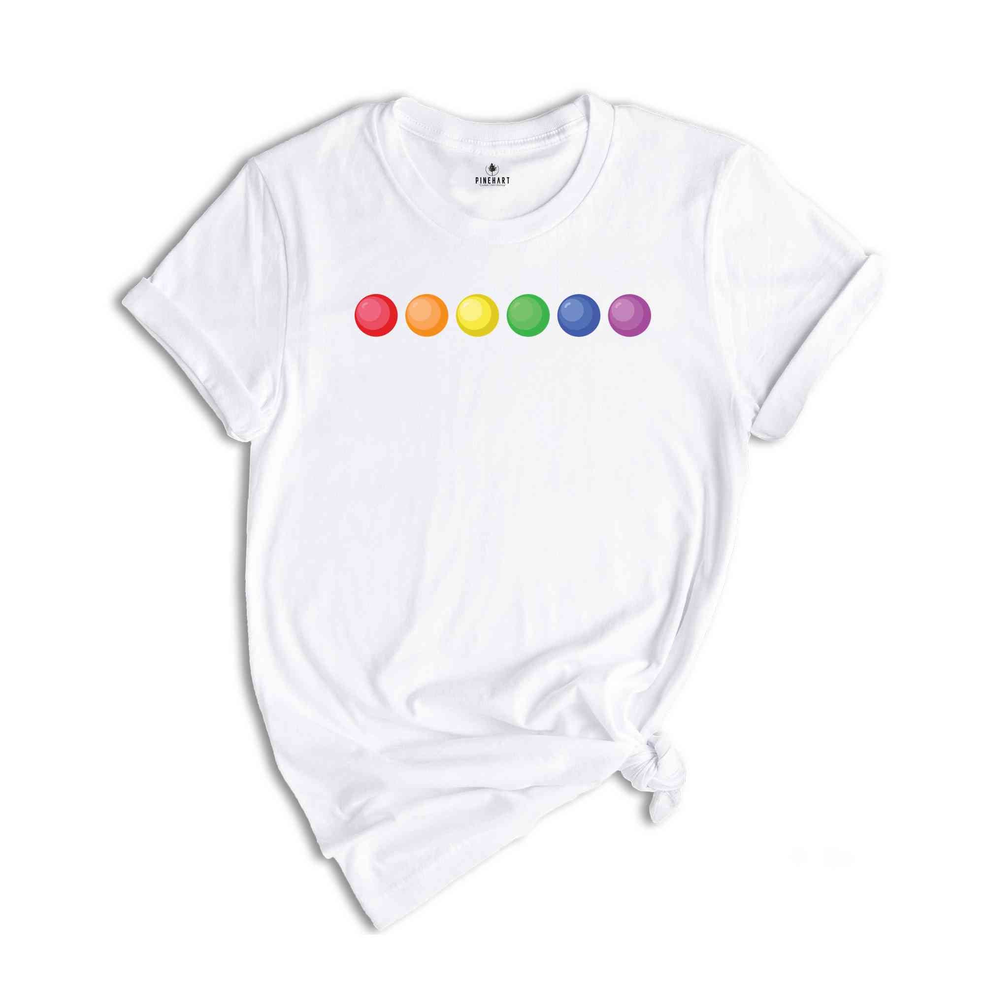 Prideful Rainbow LGBT Shirt, Colorful Tee for LGBTQ+ Supporters, Rainbow Pride Shirt, Pride Ally Tee, Love Is Love Shirt, Pride Parade Shirt