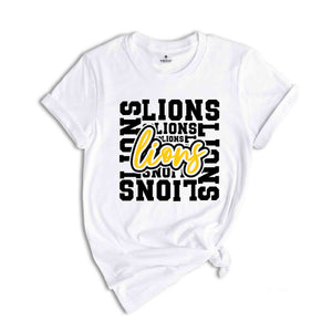 Team Mascot Shirt, lions Team Shirt, lions Team Spirit Shirt, lions Fan Shirt, lions School Shirt, lionss School Spirit