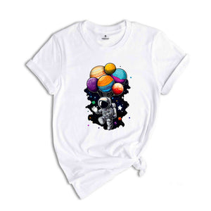 Astronaut Balloon T-Shirt, Space Balloon Shirt, Space Shirt, Astronaut Birthday Shirt, Space Gifts, Spaceman Shirt