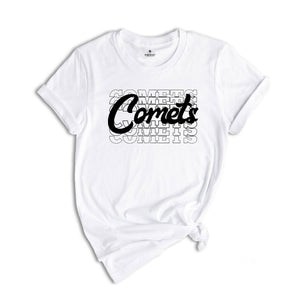 Team Mascot Shirt, Comets Team Shirt, Comets Team Spirit Shirt, Comets Fan Shirt, Comets School Shirt, Comets School Spirit