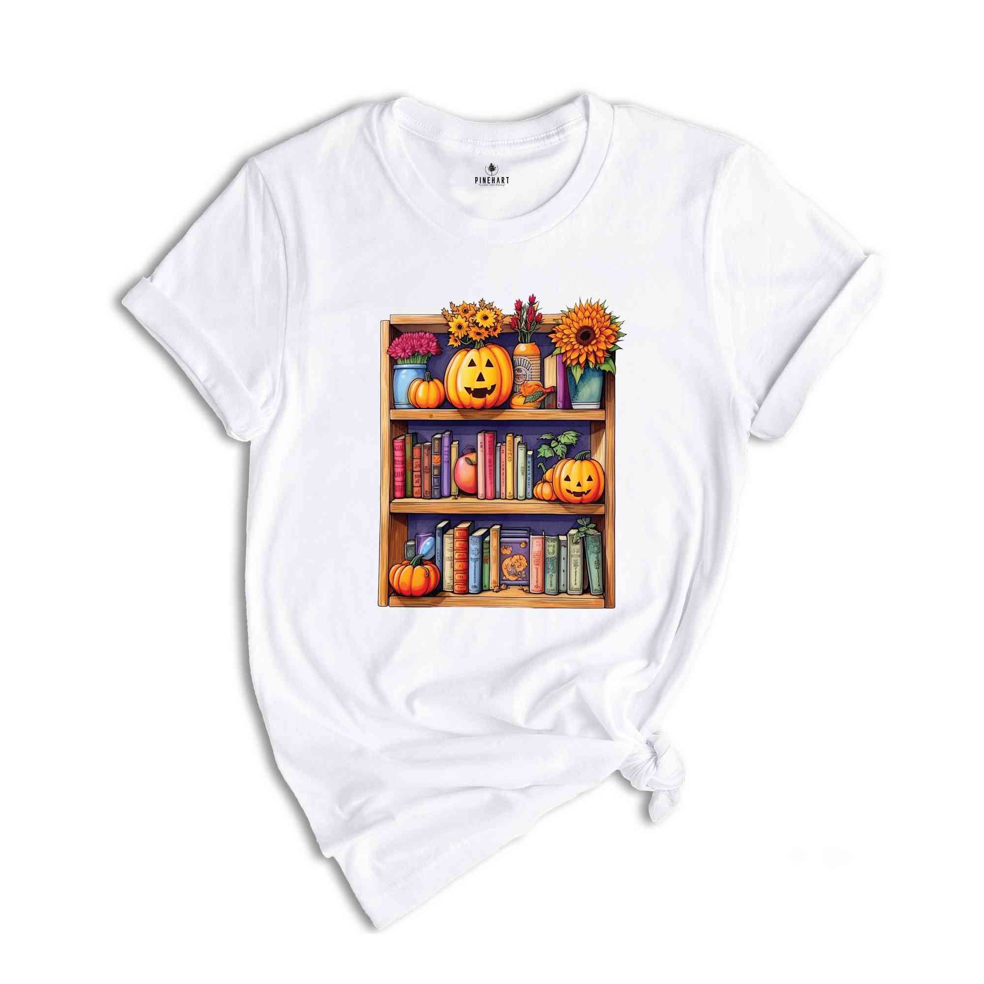 Halloween Library Shirt, Halloween Bookish Shirt, Halloween Bookshelf Shirt, Book Lover Halloween Shirt, Retro halloween Shirt, Book Shirt