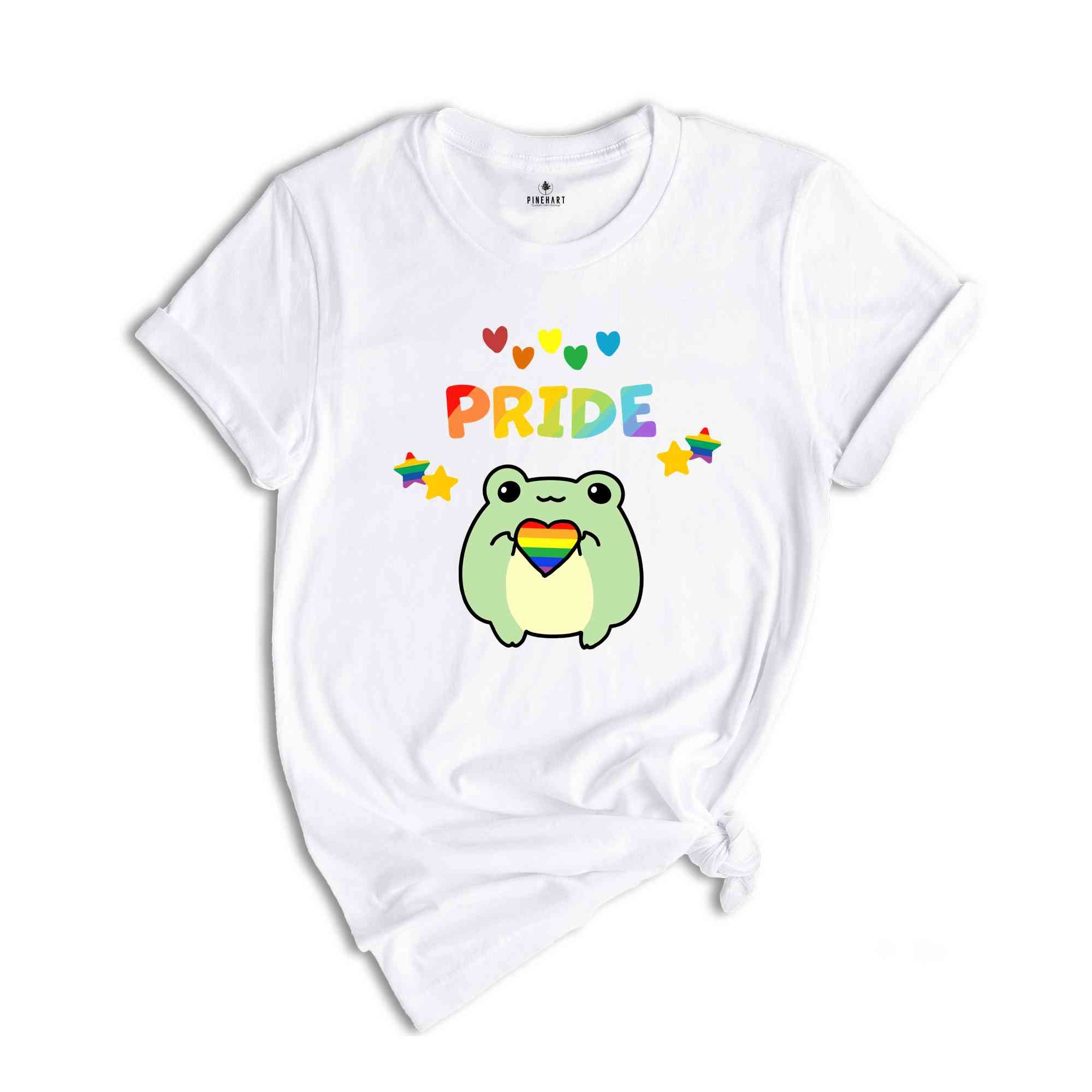 Adorable Lgbt Frog Shirt, Funny Frog Shirt, Gay Pride Shirt, Cottagecore Shirt, Cute Frog Shirt, Lgbt Pride Shirt