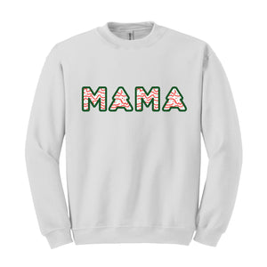 Christmas Mama Sweatshirt, Christmas Hoodie, Mama Sweatshirt, Tree Cake Mama Hoodie, Christmas Gift, Mom Hoodie, Funny Mom Tee