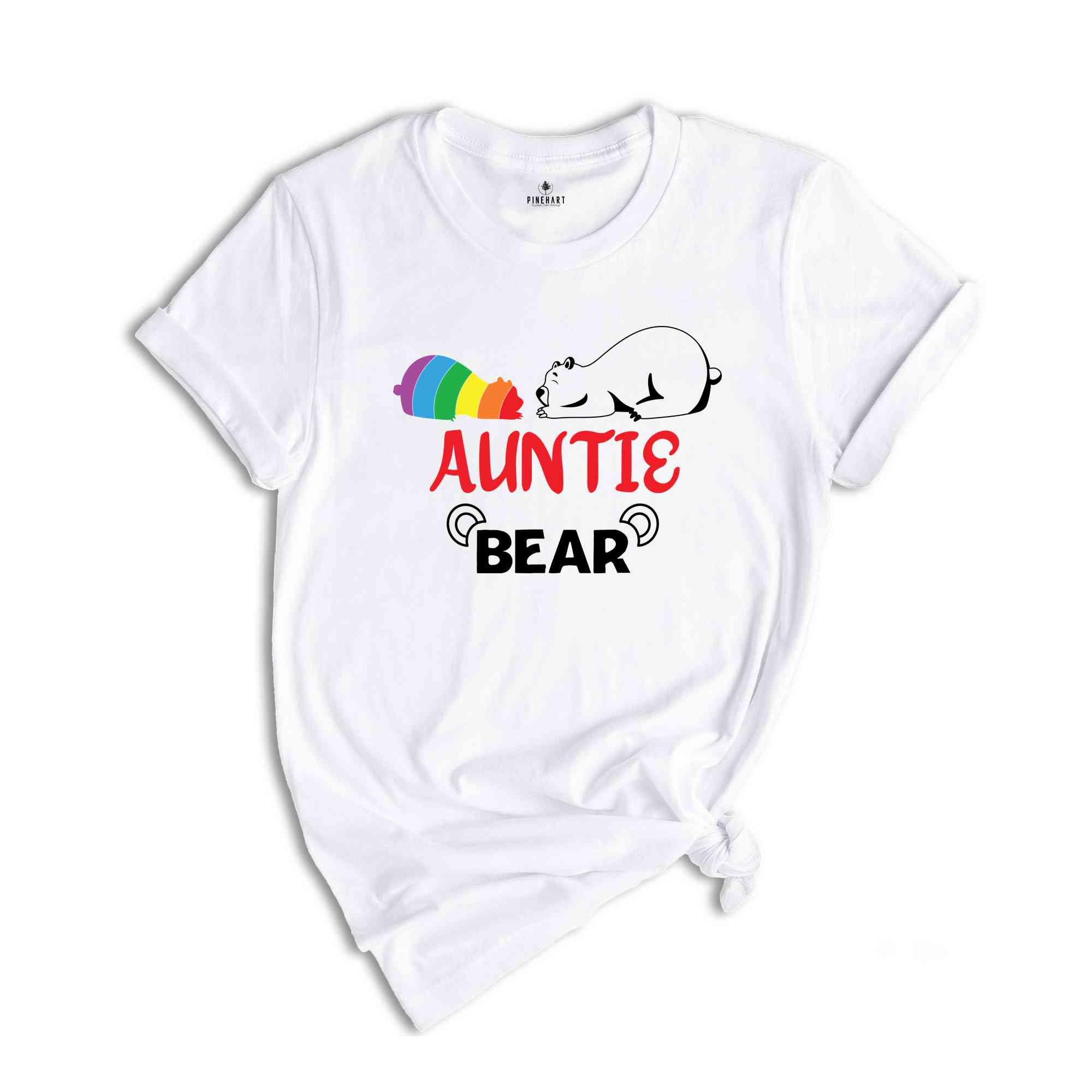 Auntie Bear LGBT Shirt, Support LGBT Shirt, Pride Month Shirt, Queer Shirt, Gay Pride Shirt, Rainbow Shirt, Equality Shirt, Pride Ally Shirt