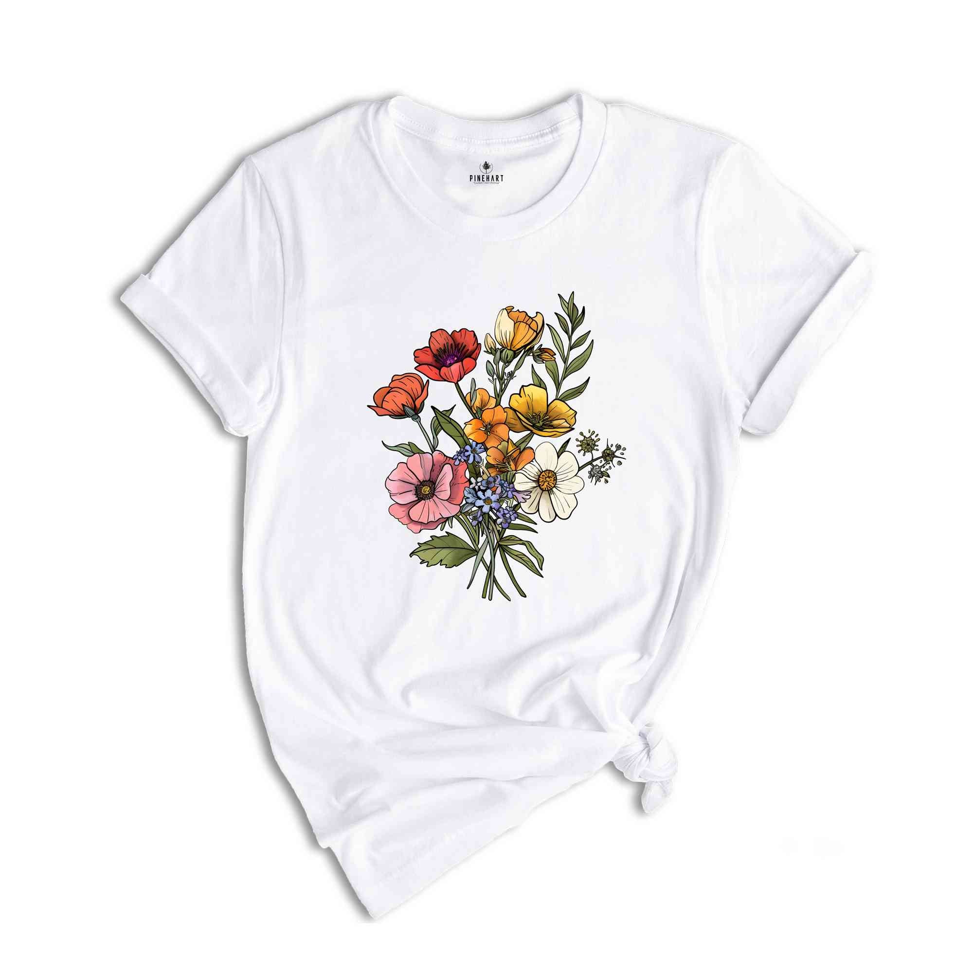 Flower Shirt, Mothers Day Gift, Mother Flower Shirt, Flower Shirt For Mother's Day, Mother's Day Special