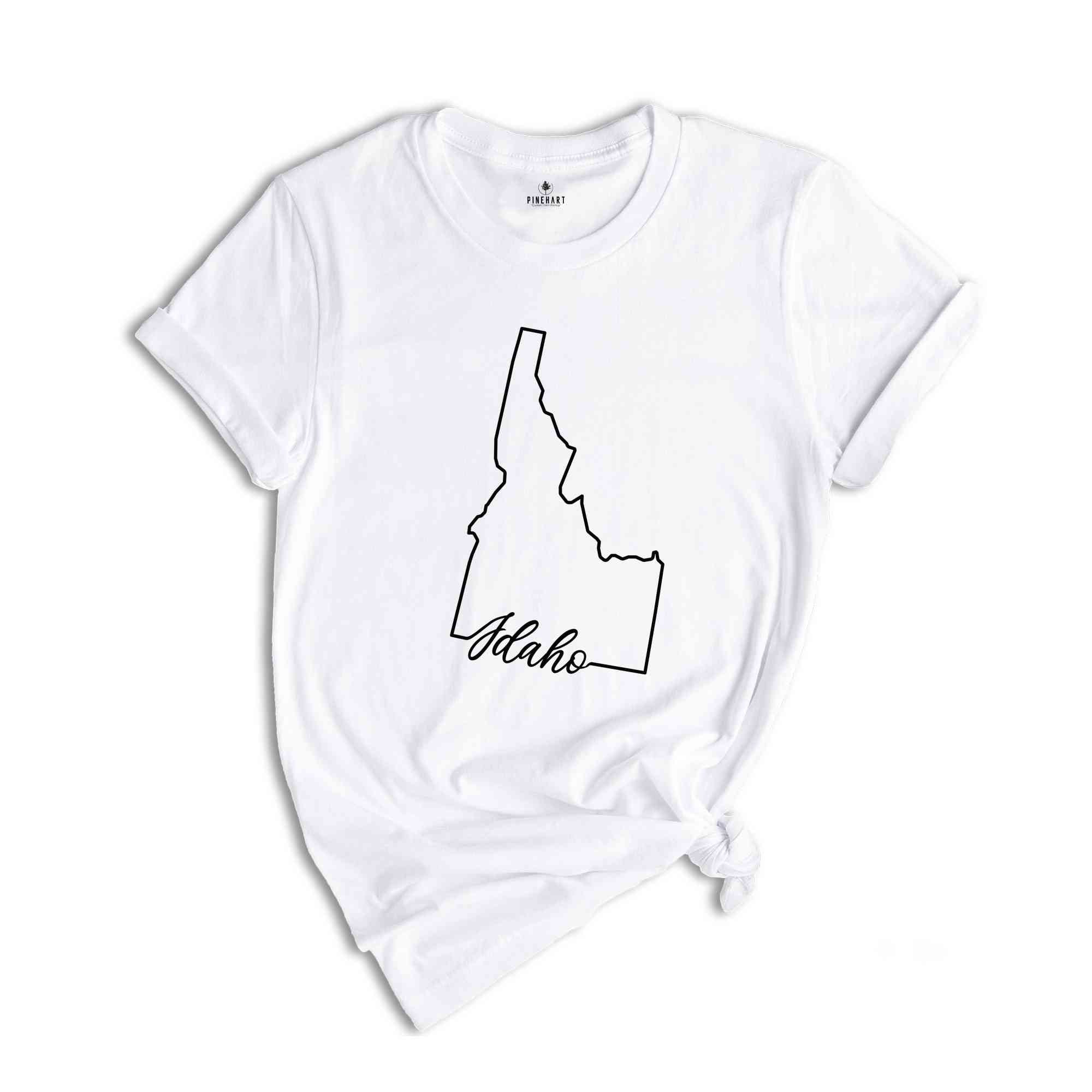 Idaho State Shirt, The USA State Shirt, Idaho USA Shirt, Idaho Map Outline Shirt, US Outline Shirt, United States Shirt