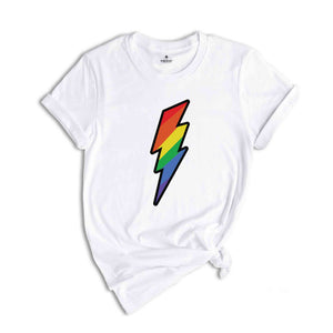 Rainbow Lightning Shirt, Lgbt Pride Shirt, Gay Pride Shirt, Pride Parade Shirt, Equality Shirt, Love is Love Shirt, Activism Shirt