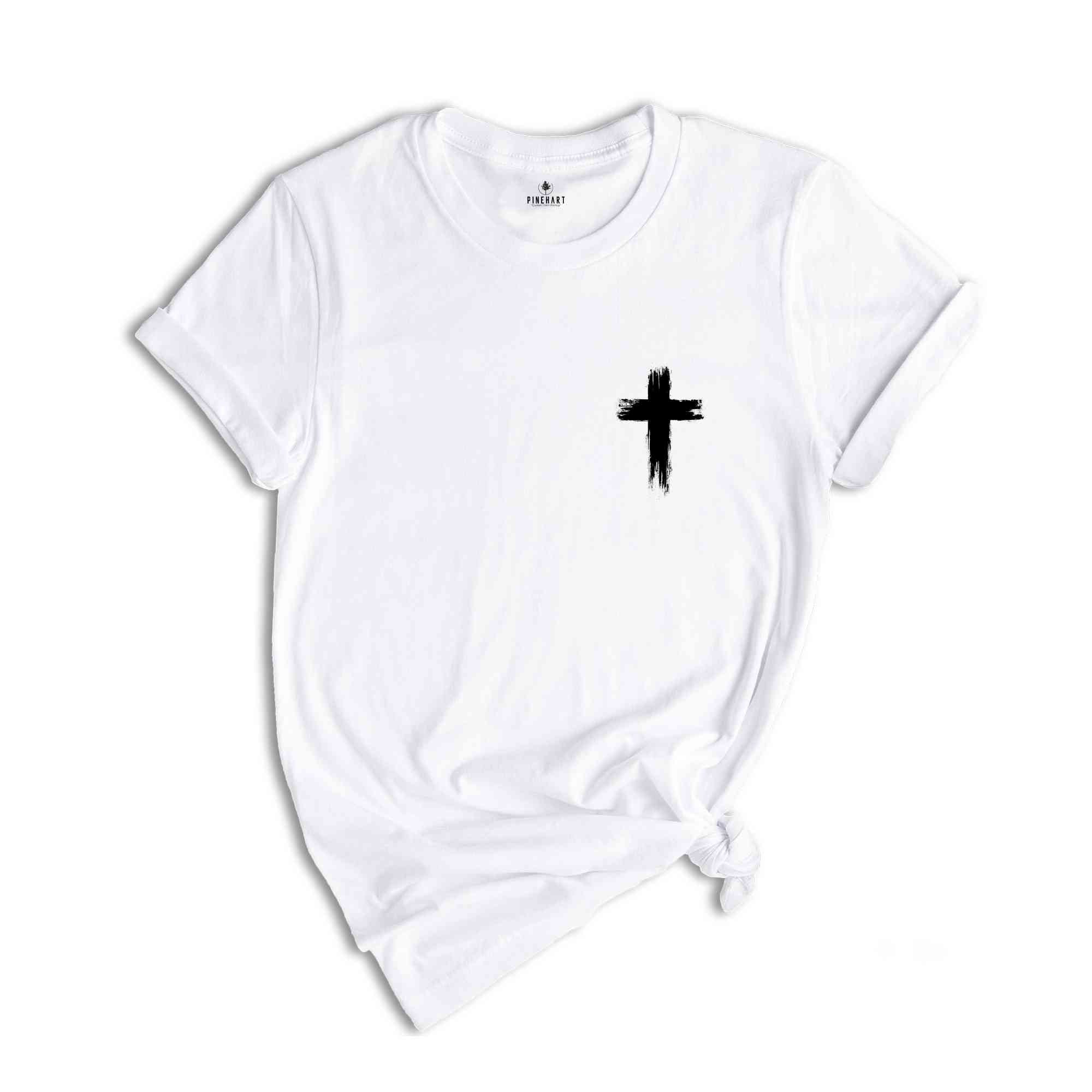 Rugged Cross Christian T-Shirt, Jesus Faith Based Shirt, Jesus Shirt, Jesus Cross Shirt, Religious Shirt