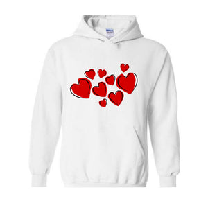 Heart Hoodie, Valentine Hoodie, Cute Valentine Hoodie, Valentine's Day Hoodie, Love Hoodie