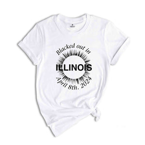 I Blacked Out In Illinois Shirt, Illinois Total Solar Eclipse Shirt, Celestial Shirt, Eclipse Event 2024 Shirt, April 8th 2024