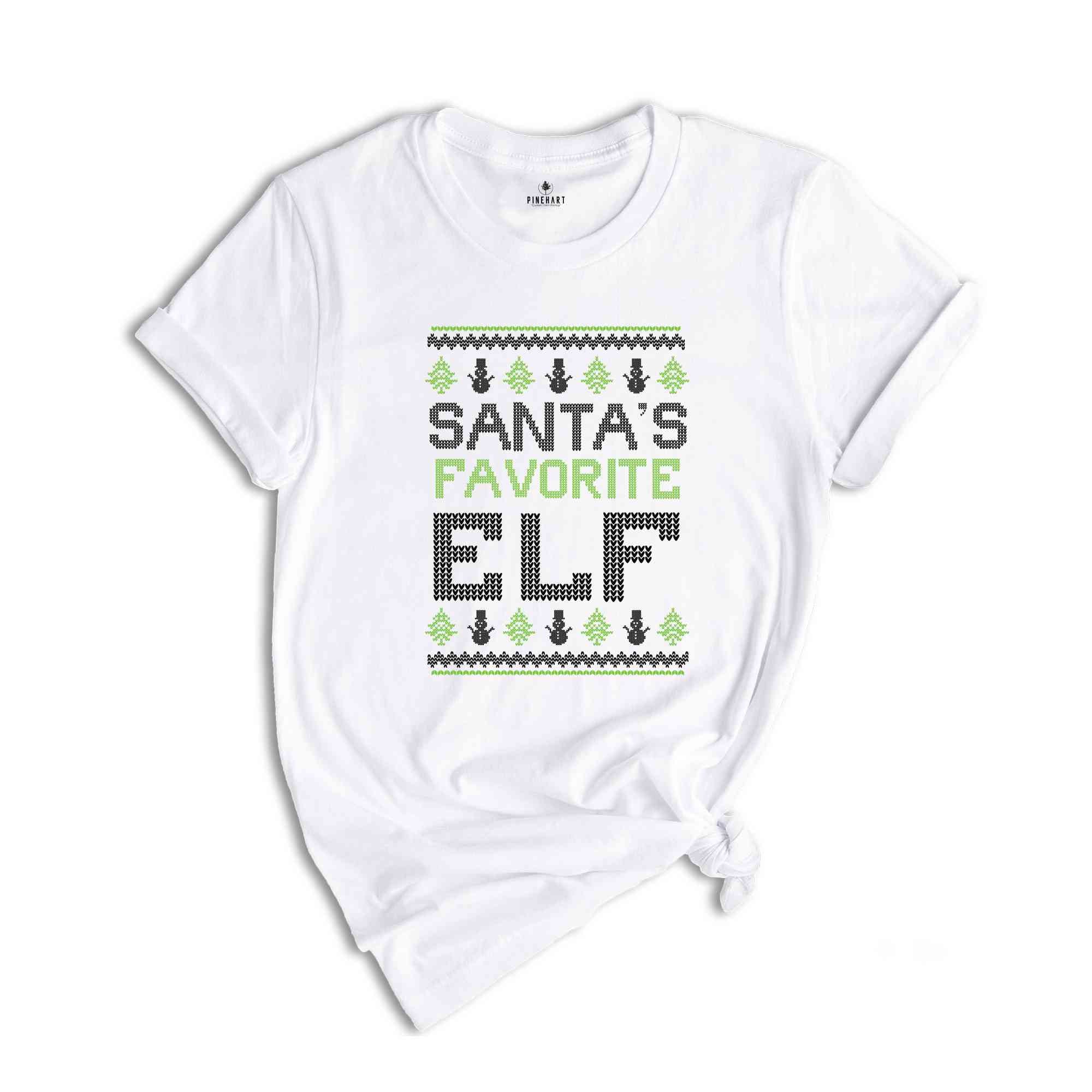 Santa's Favorite Elf Shirt, Cute Christmas Shirt, Christmas Party Shirt, Holiday Shirt, New Year Shirt, Santa Shirt, Christmas Gift