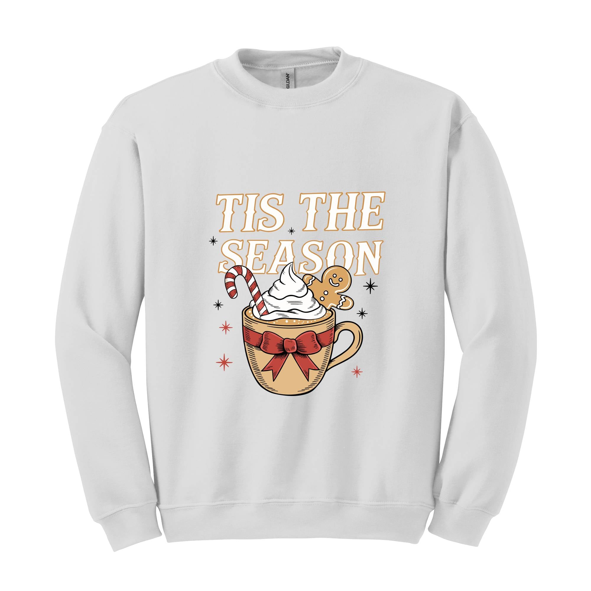 Tis the Season Sweatshirt, Christmas Coffee Sweat, Cute Christmas Sweatshirt, Gift for Mom