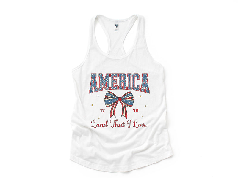 America Land That I Love Tank Top, 4th Of July Tank Top, USA Shirt, USA Tank Top, Independence Day, Fourth Of July Outfit, July 4th Tank