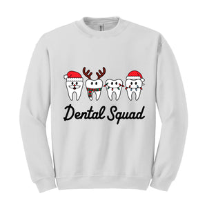 Dental Squad Sweatshirt, Christmas Teeth Sweat, Cute Dental Gift