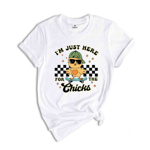 I'm Just Here For The Chicks Shirt, Funny Easter Shirt, Cute Chick Shirt, Easter Shirt, Kids Easter Shirt