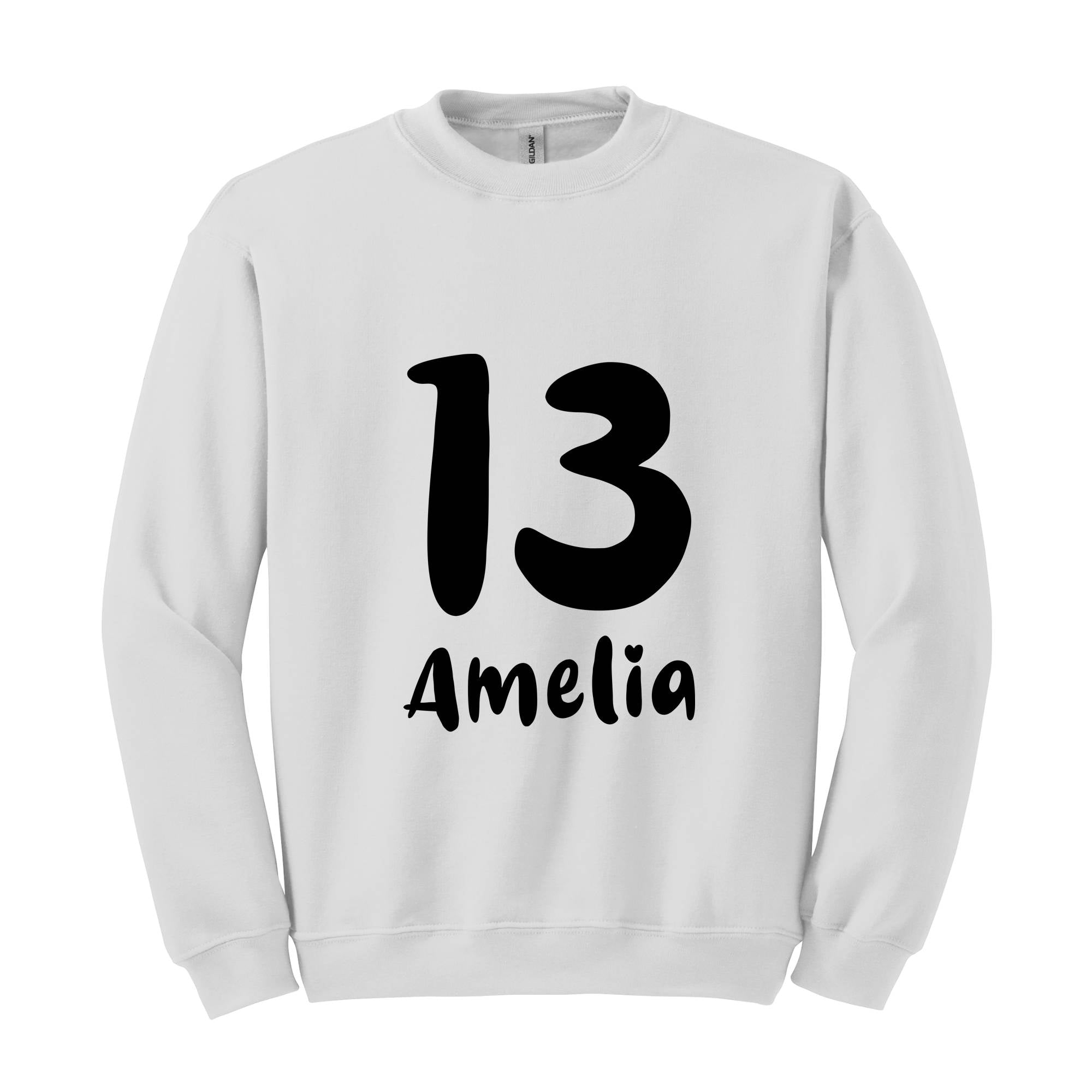 It's Me Hi I'm The Birthday Girl It's Me Sweatshirt, Custom Birthday Sweatshirt, Custom Age and Name Birthday Gift