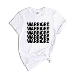 Team Mascot Shirt, Warriors Mascot Shirt, Warriors Fan Shirt, Warriors School Shirt, School Spirit Shirt, Warriors Team Shirt, Football Tee