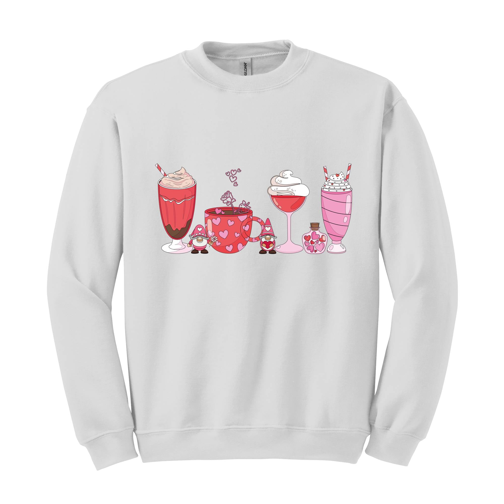 Valentines Coffee Sweatshirt, Valentines Day Sweatshirt, Valentine's Gift, Love and Coffee Sweatshirt, Valentines Sweater