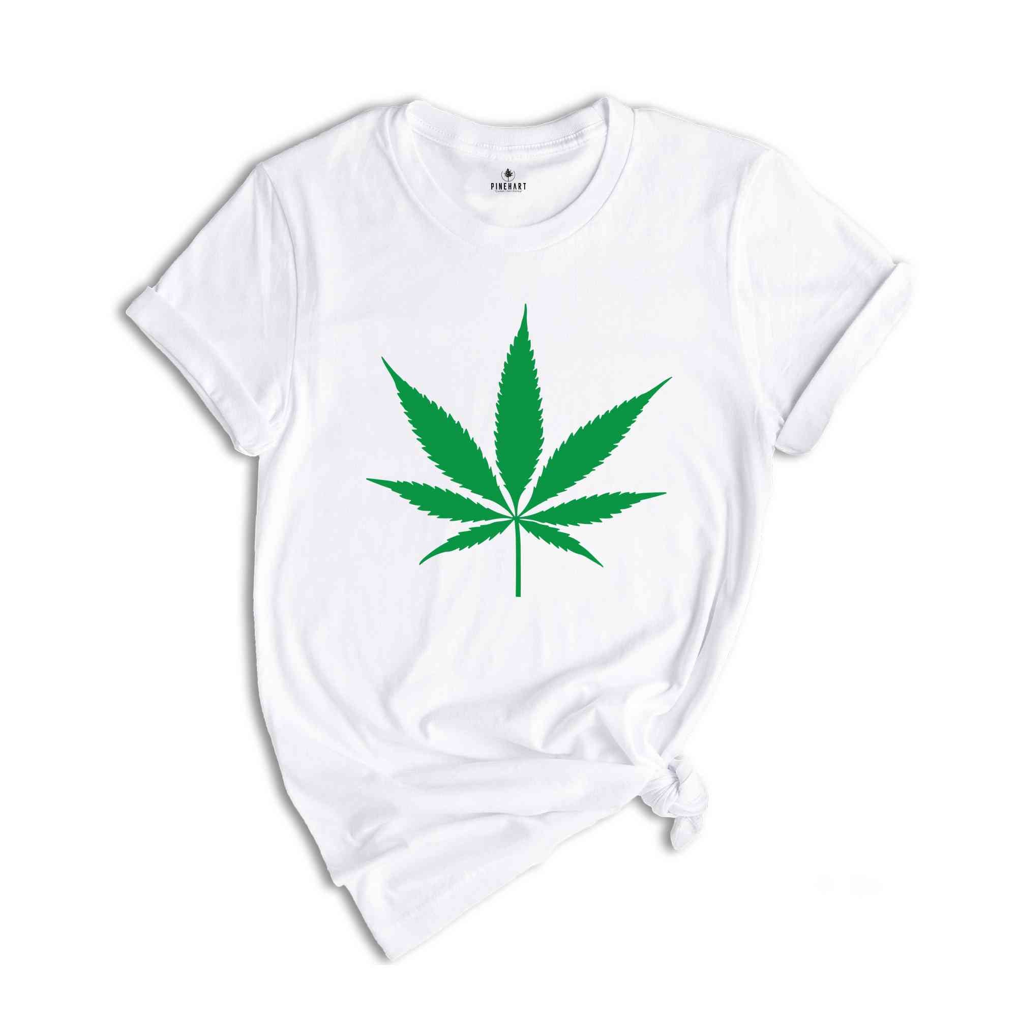 Weed Leaf Shirt, Marijuana Shirt, Stoner Shirt, Weed Pocket Shirt, Botanical Leaf Shirt, Leaf Tshirt, Garden Lovers Tee