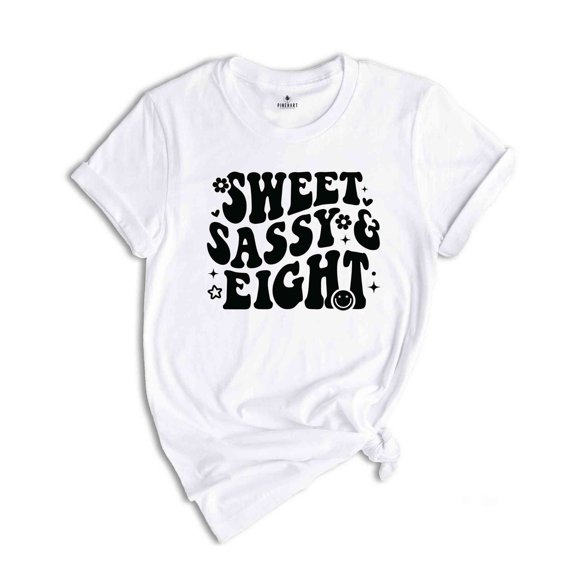 Sweet Sassy Eight Shirt, Birthday Girl Shirt, Cute Birthday Shirt, Tie Dye Shirt, Birthday Party Shirt Girl, Birthday Gift, Kids Tshirt