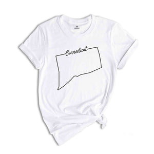 Connecticut State Shirt, The USA State Shirt, Connecticut USA Shirt, Connecticut Map Outline Shirt, US Outline Shirt, United States Shirt