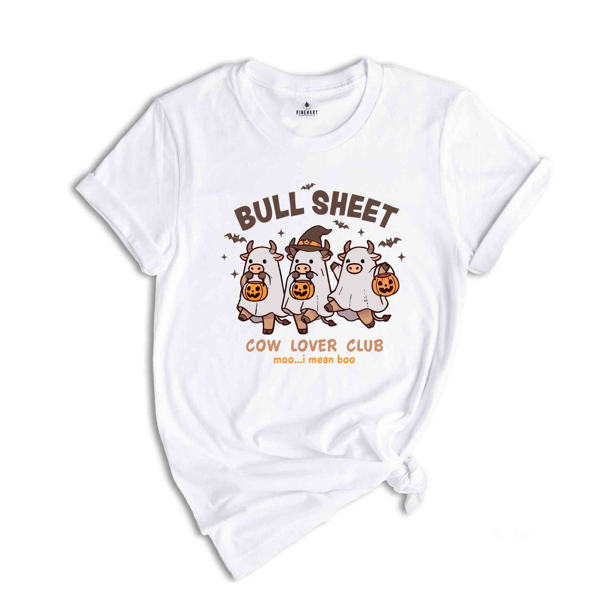 Bull Sheet Shirt, Cow Lover Club Halloween Shirt, Farm Animal Shirt, Halloween Gift, Spooky Season Shirt, Funny Halloween Shirt, Cow Shirt