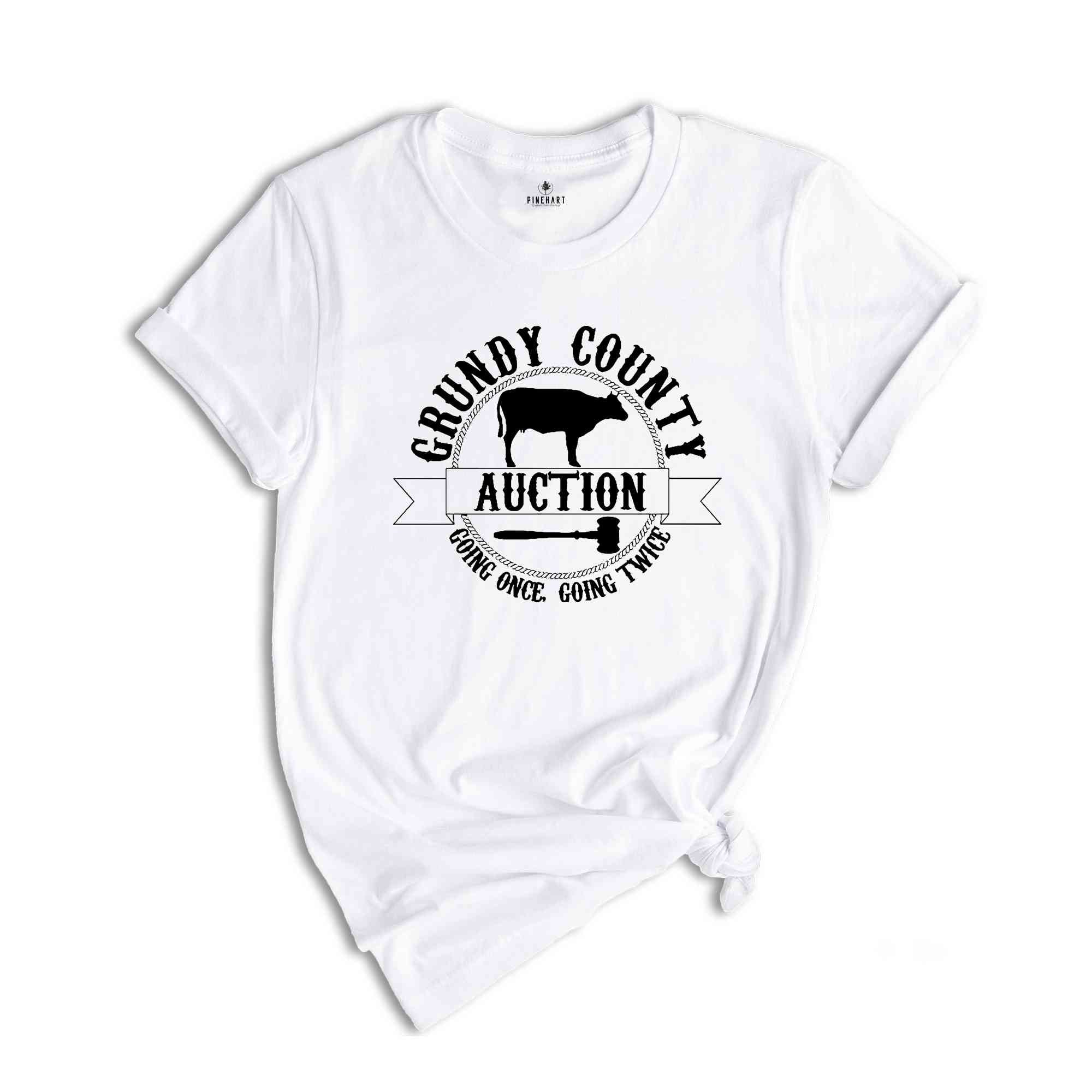 Grundy County Auction Shirt, Western Shirt, Country Music Song, Country Music Tee, Rodeo T-Shirt, Western Vibes, Boho Vibes Tee