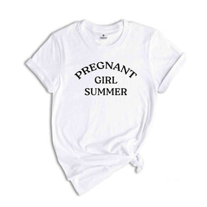 Pregnant Girl Summer Shirt, Beach Shirt, Pregnancy Announcement Shirt, Summer Pregnancy Shirt, New Mom Shirt