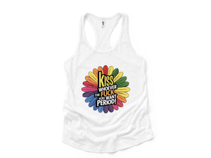 LGBTQ Pride Tank Top, Rainbow Colors Pride Tank, Equality Tank, Colorful LGBT Couple Tank, LGBTQ Support Tank, Unisex Tank Top