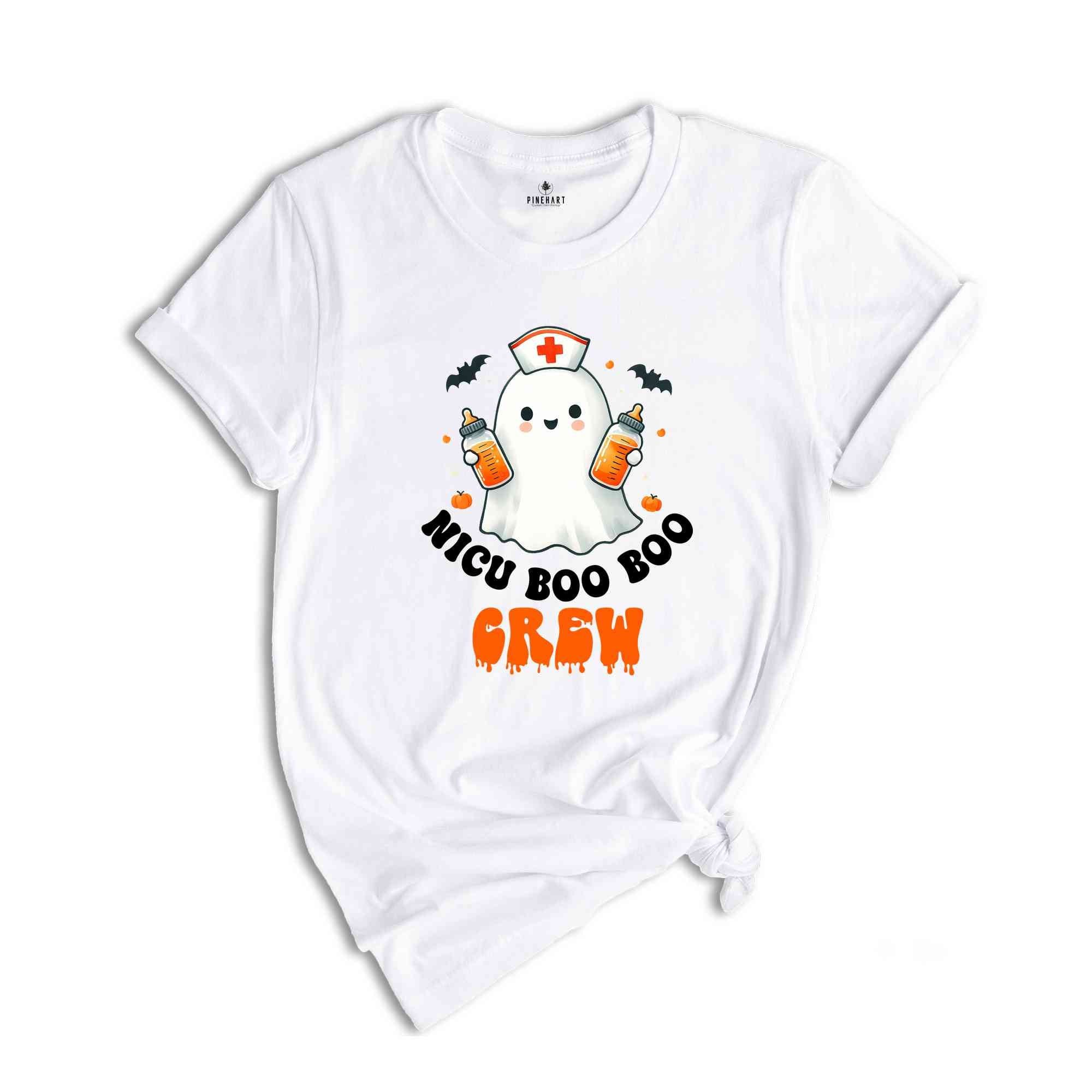 NICU Boo Boo Crew Halloween Shirt, Halloween NICU Nurse Tee, Spooky Nicu Nurse T-Shirt, Halloween Party T-Shirt