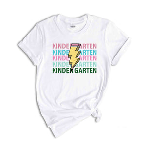 Kinder Garten Pencil Shirt, Pencil Bolt Shirt, Retro Shirt, Back To School Shirt, School Shirt, Teacher Shirt, Pencil Shirt, Teacher Gift