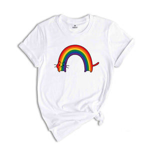 Rainbow Cat Shirt, Pride Shirt, Lgbtq Shirt, Cat Lovers Shirt, Cat Mama Shirt, Purride Cat Shirt, Gay Cat Shirt, Lgbt Flag Shirt