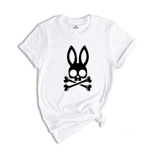 Bunny Skull Shirt, Skull Shirt, Easter Shirt, Happy Easter Shirt, Easter Day Tee, Skull Hunting T-shirt, Skeleton Easter Shirt