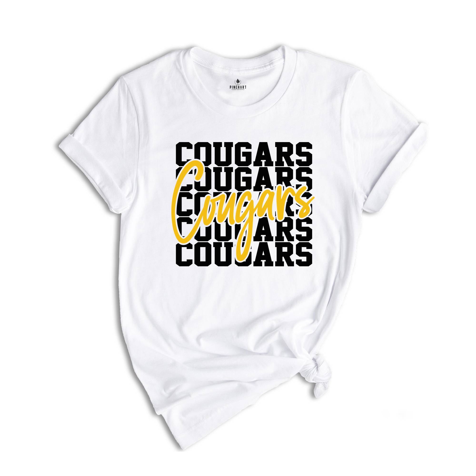 Team Mascot Cougars Team Shirt, Cougars Team Spirit Gift, Cougars Fan Shirt, Cougars School Shirt, Cougars School Spirit