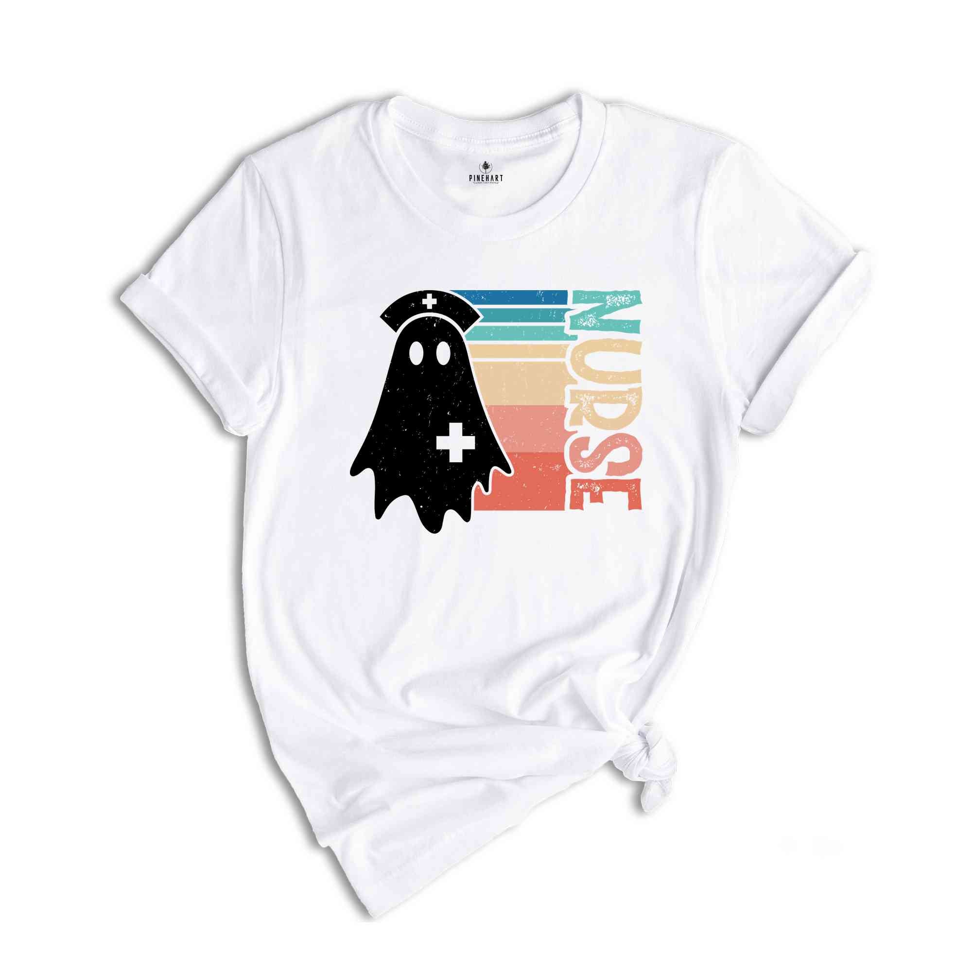 Halloween Nurse Shirt, Halloween Ghost Shirt, Halloween Gift, Nursing Shirt, Nurse Life Shirt, Halloween Gift For Nurse, Spooky Season Shirt