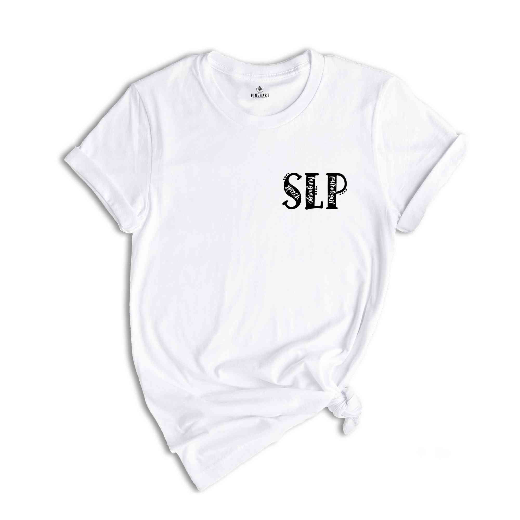 Pocket SLP Speech Language Pathologist Shirt, SLP Gifts, Sign Language T-Shirt, Speech Tee, Speech Therapist Gift, Language Pathology