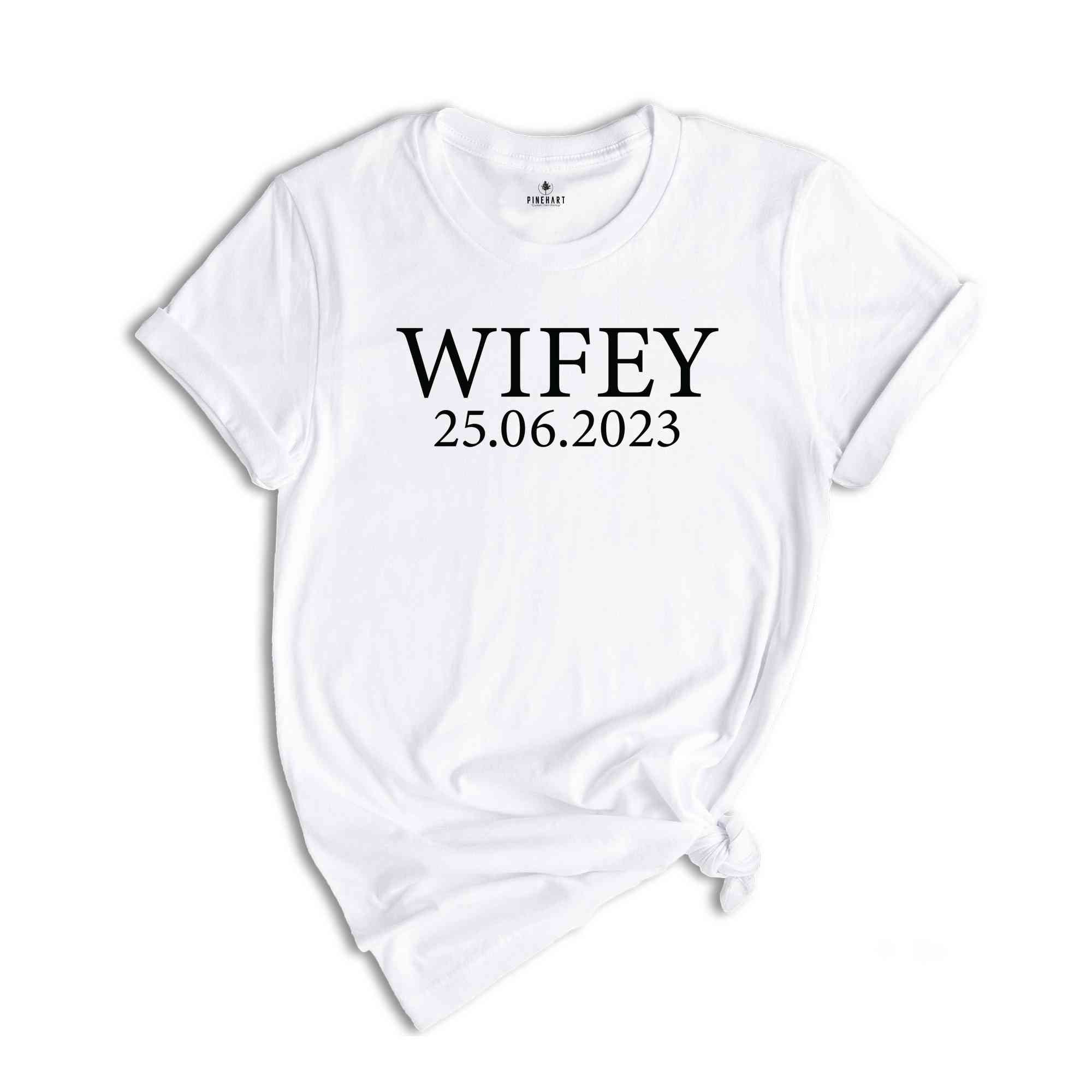 Wifey Shirt, Hubby Shirt, Wifey And Hubby Matching Shirt, Custom Date Shirt, Anniversary Shirt, Valentine's Matching Shirts