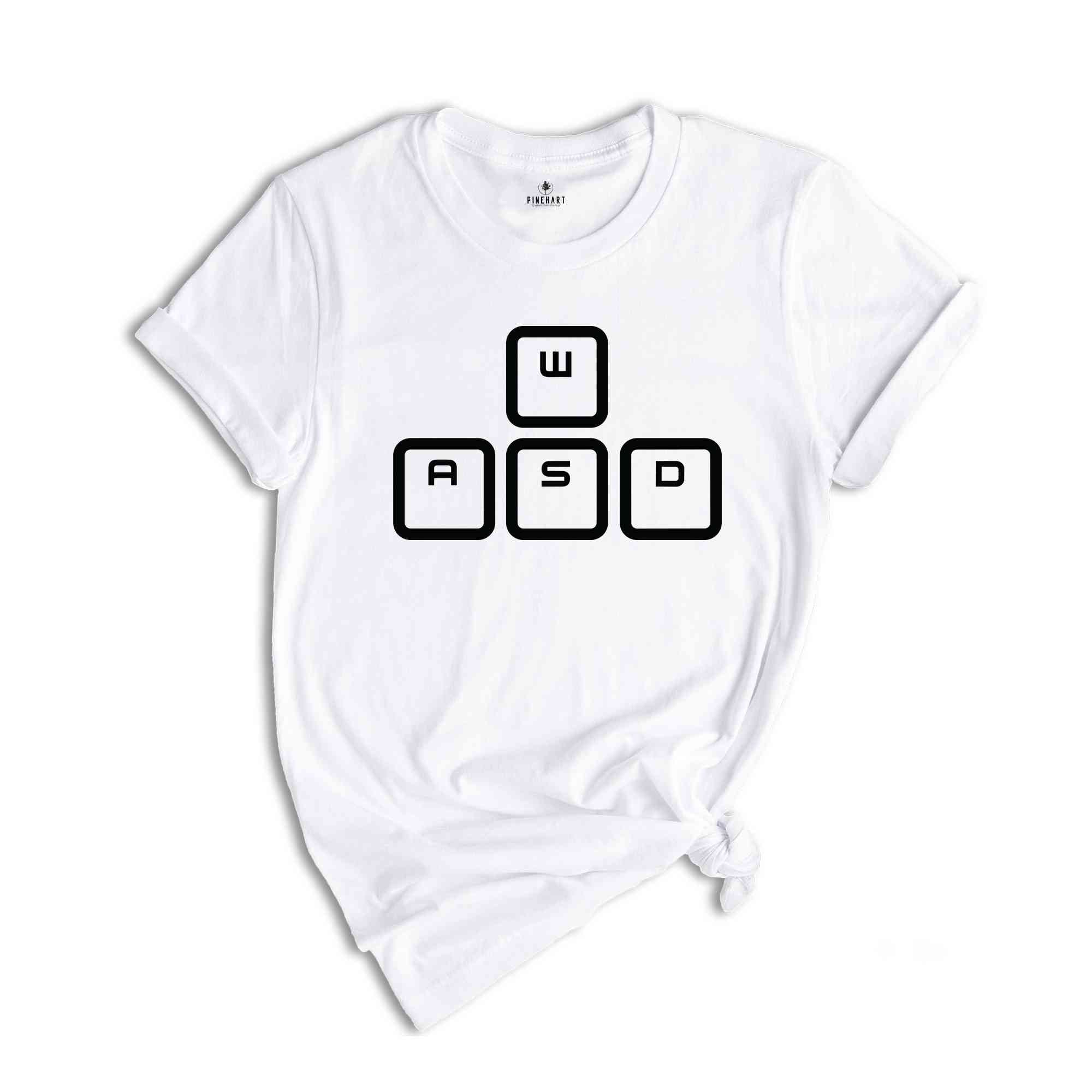 WASD Keys Shirt, Computer Gamer Gifts, Computer Gamer Shirt, PC Gamer Gifts, PC Gamer Shirt, Video Game Shirt, Computer Nerd Gifts, Wasd Tee