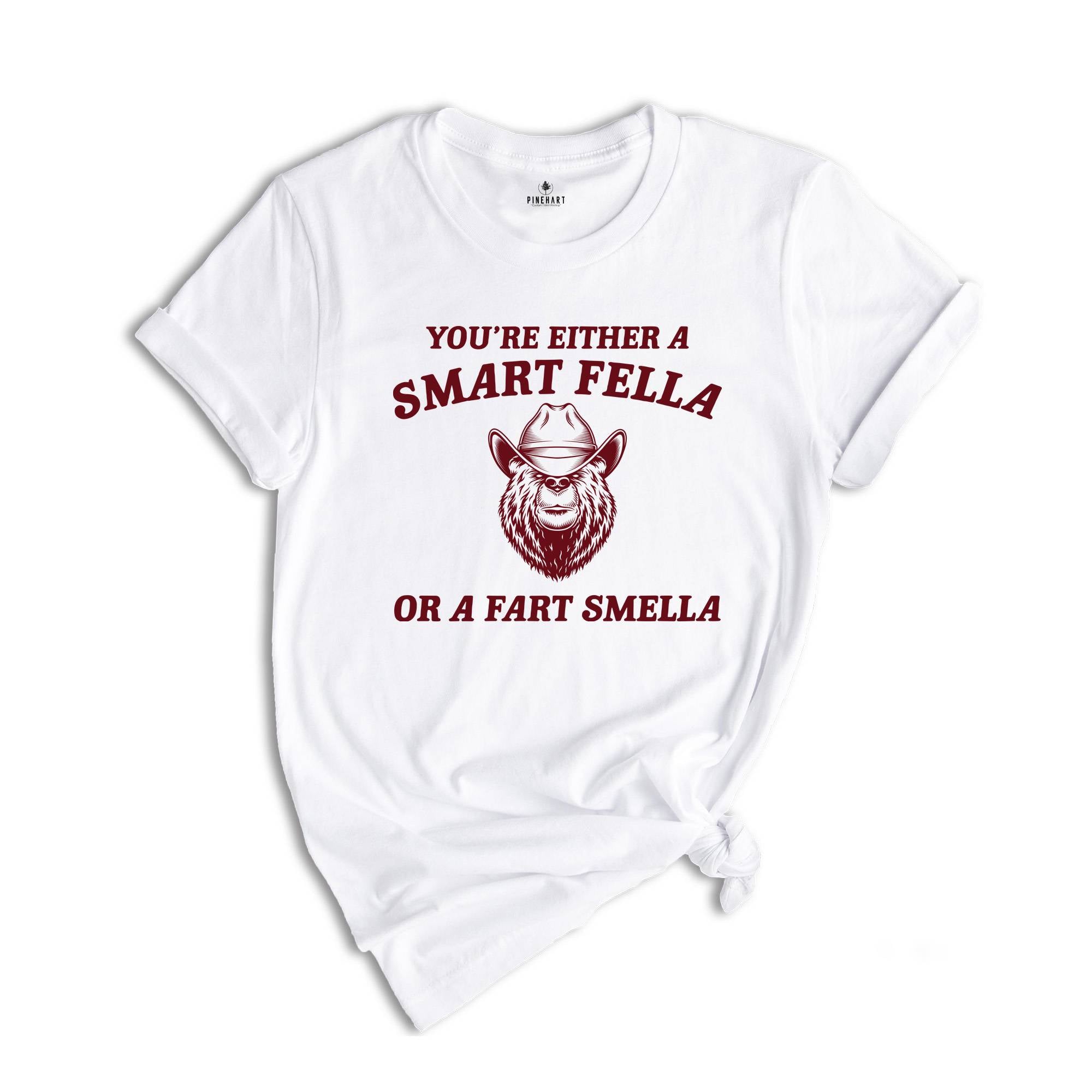 You're Either A Smart Fella Or A Fart Smella Shirt, Retro Bear Shirt, Weird Bear Shirt, Bear Meme Shirt, Trash Panda Shirt, Raccoon Shirt